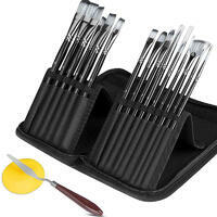 Без бренда «Набор кистей для рисования в чехле, премиум набор (15 нейлоновых кистей, 1 мастихин)» в Сочи