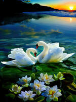 Без бренда «Пара белых лебедей на воде» в Сочи