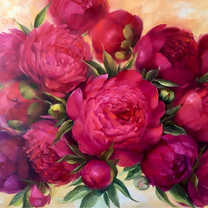 Без бренда «Бордовые пионы (20шт)» в Сочи