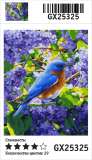 Картина по номерам 40x50 Синяя птица на ветке сирени
