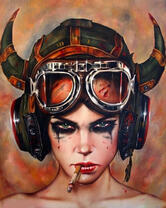 Без бренда «Девушка в шлеме с сигаретой» в Сочи