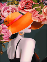 Без бренда «Дама в яркой шляпе и розы» в Сочи в интернет-магазине  Без бренда «Дама в яркой шляпе и розы» в Сочи