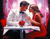 Без бренда «Пара на свидании в ресторане» в Сочи в интернет-магазине  Без бренда «Пара на свидании в ресторане» в Сочи