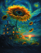 Без бренда «Фэнтези сюжет с подсолнухом» в Сочи в интернет-магазине  Без бренда «Фэнтези сюжет с подсолнухом» в Сочи