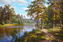 Без бренда «Хвойный лес и река» в Сочи в интернет-магазине  Без бренда «Хвойный лес и река» в Сочи