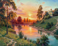 Без бренда «Вид на реку на закате» в Сочи в интернет-магазине  Без бренда «Вид на реку на закате» в Сочи
