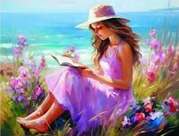 Без бренда «Девочка читает на берегу» в Сочи в интернет-магазине  Без бренда «Девочка читает на берегу» в Сочи